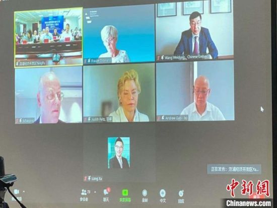 海南自贸港和洋浦先行区投资发展线上交流会(德国专场)　王子谦　摄