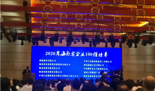 2020海南省企业100强榜单出炉！