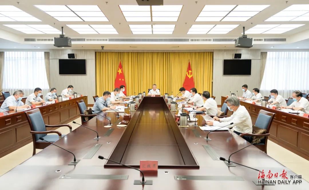 沈晓明主持召开省委专题会议强调 坚持项目化清单化 推动习近平总书记考察海南重要讲话精神落地落实 冯飞参加