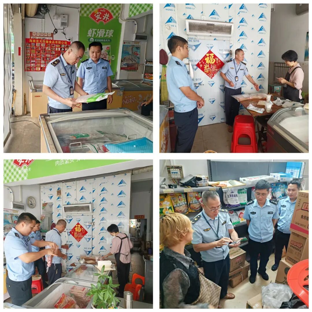 三亚市市场监管海棠分局联动公安部门开展肉制品质量安全专项检查